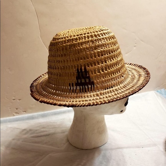 Woven hat is hand made and is 8 inches - Picture 4 of 4